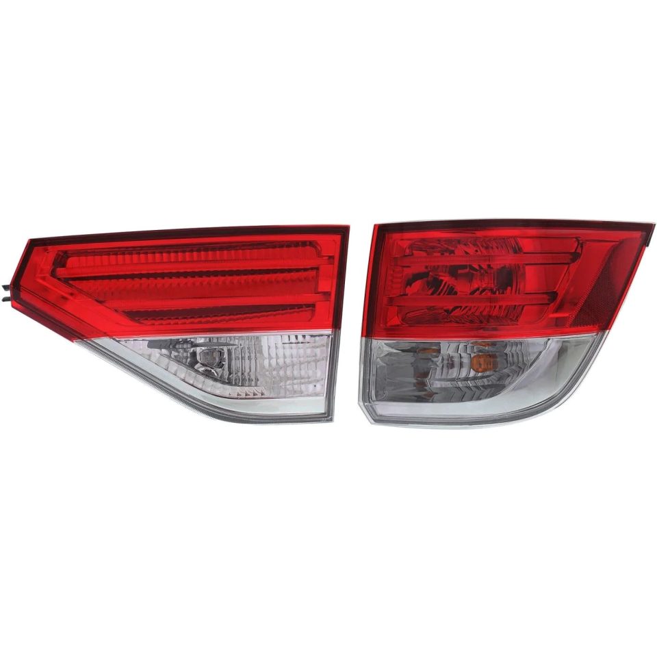 Easy-Clean Tail Light Set For 2014-2017 Honda Odyssey Right Inner Outer Clear/Red LED CAPA