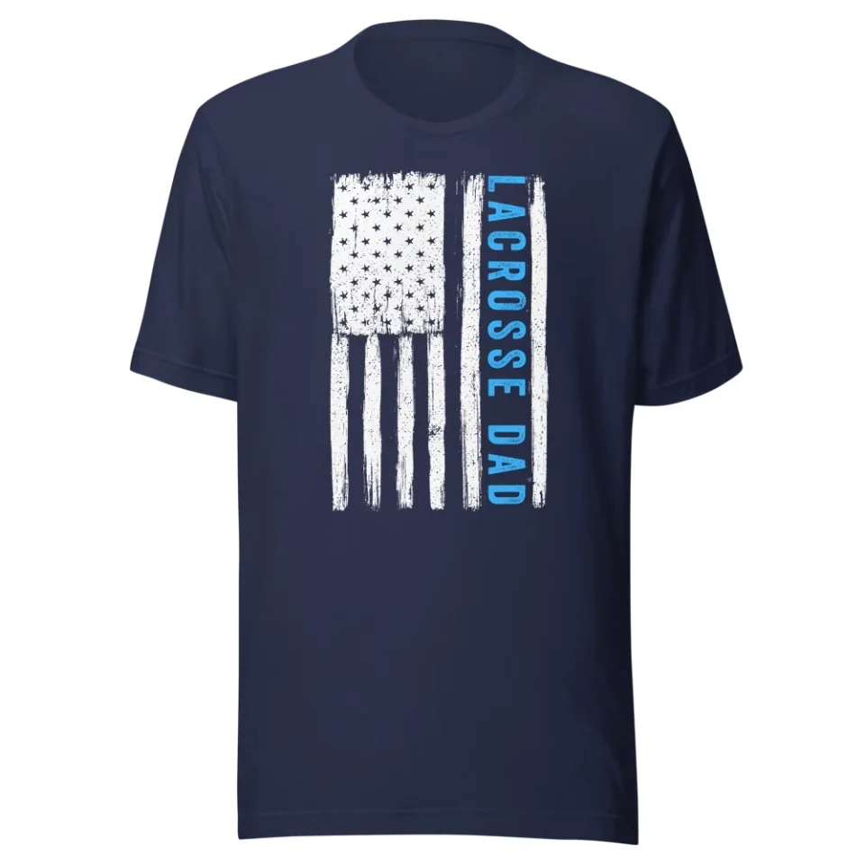 Polished Lacrosse Dad Shirt, Unisex, Lacrosse Shirt, Lacrosse Gifts, Funny Lacrosse Dad, Lacrosse Goalie, Funny Sports Shirt, Mens Lacrosse Apparel (Navy, 3XL)