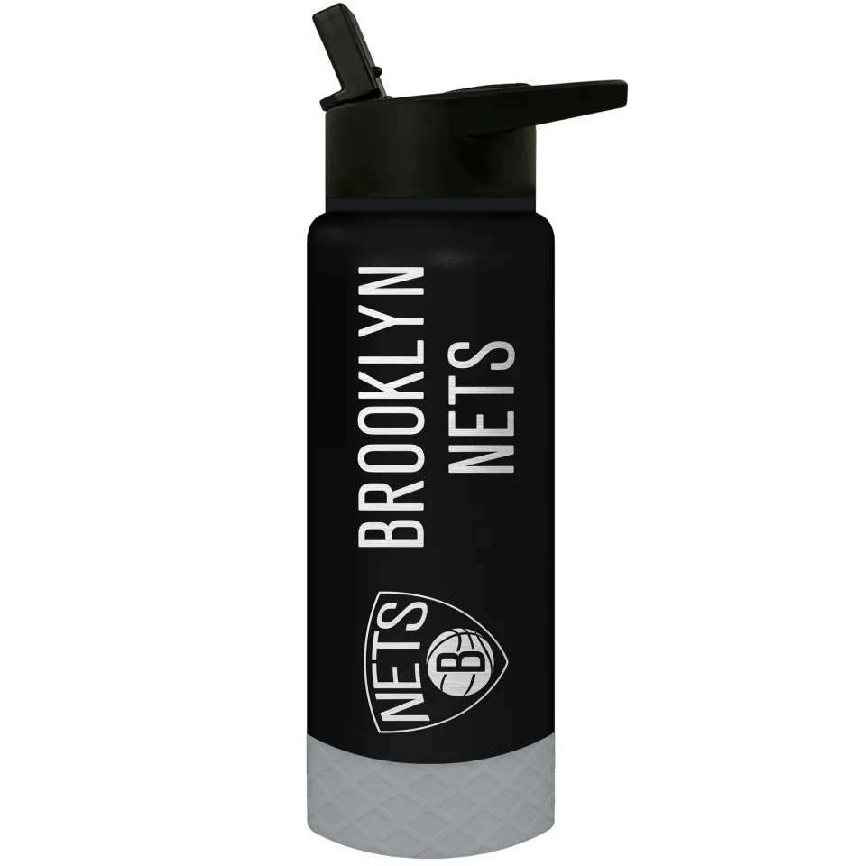Wooden Brooklyn Nets 24oz. Thirst Hydration Water Bottle