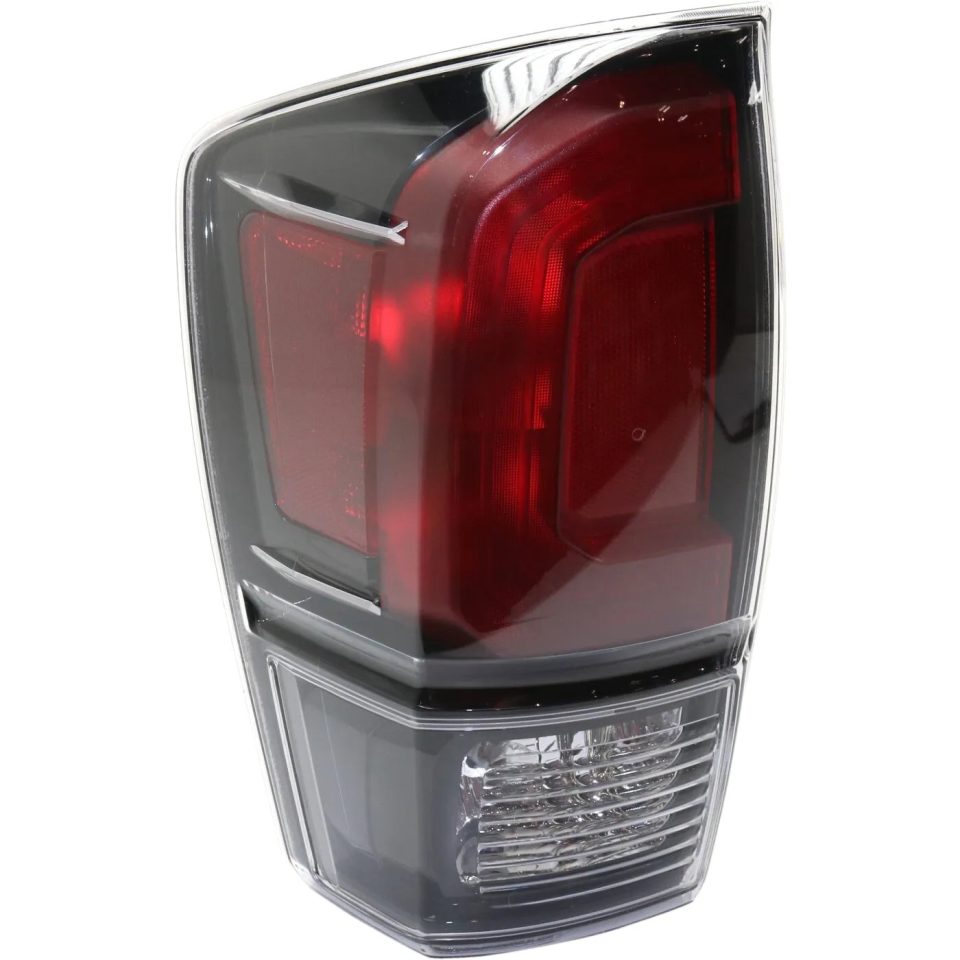 Durable Halogen Tail Light For 2017 Toyota Tacoma Left Clear/Red w/ Blk Interior/Bulbs