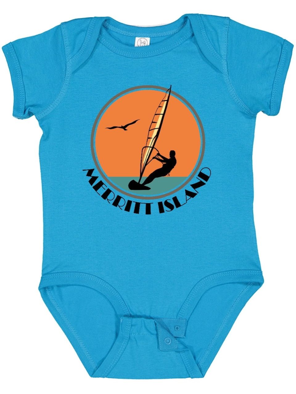 Home Gift-Ready Inktastic Merritt Island Florida Windsurfing Boys or Girls Baby Bodysuit