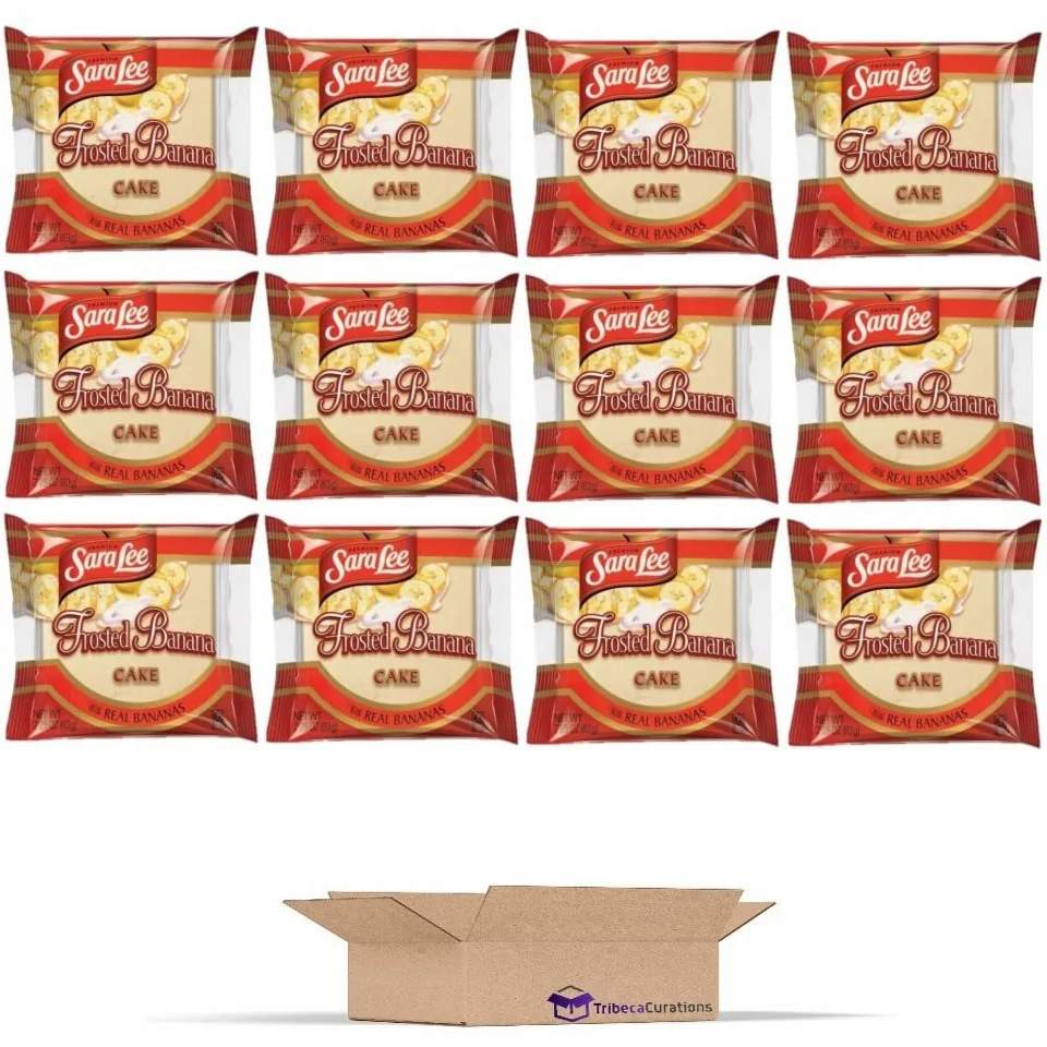 Value Tribeca Curations | Frosted Banana Cakes by Sara Lee | 2.25 Ounce | Pack of 12