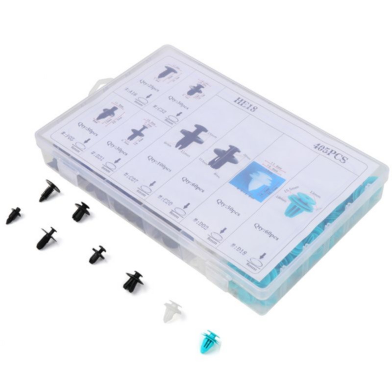 Baking Space-Saving For BMW 405Pcs Car Body Plastic Push Pin Rivet Fasteners Trim Clip Moulding