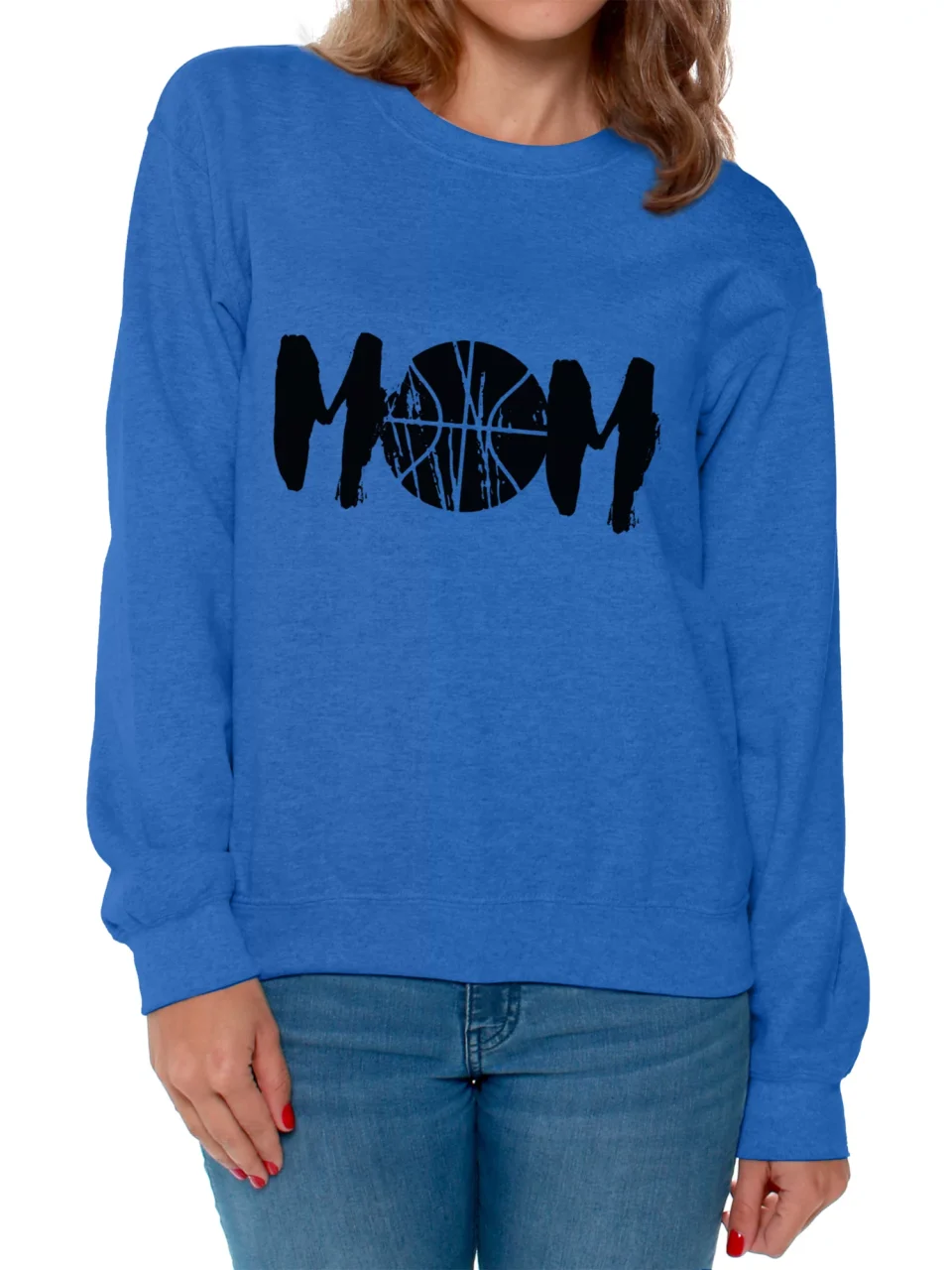 Home Awkward Styles Women's Basketball MOM Mothering Graphic Sweatshirt Tops Black Mother's Day Gift