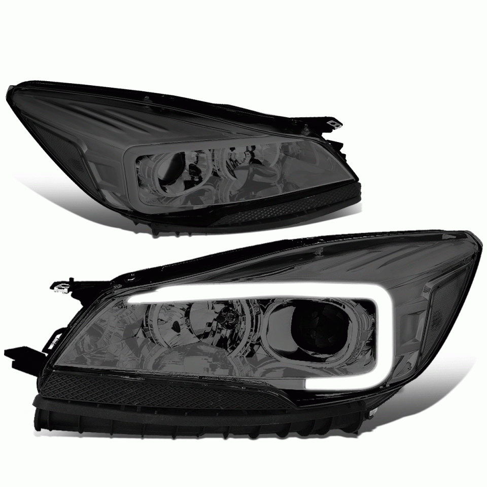 Lightweight 2013-2016 d Escape LED DRL Tube Bar Projector Headlight Head Lamp Smoked