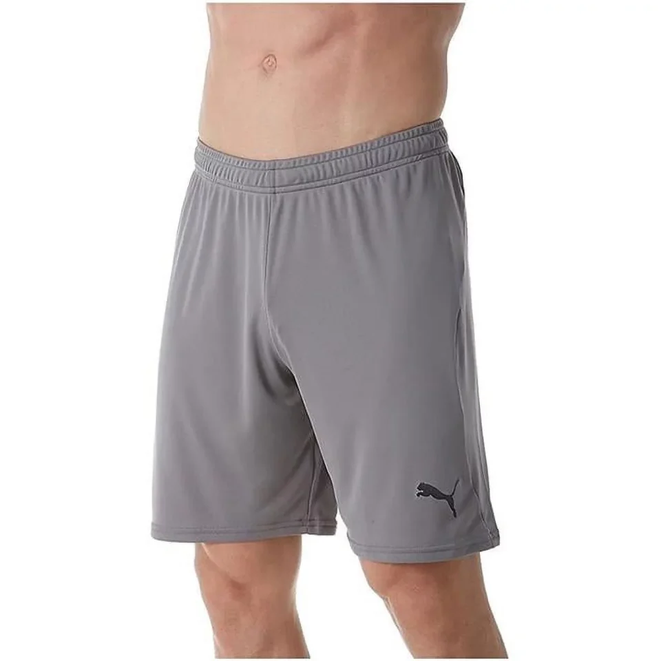 Space-Saving Portable PUMA Mens Liga Core Shorts - Steel Gray/Black - Small