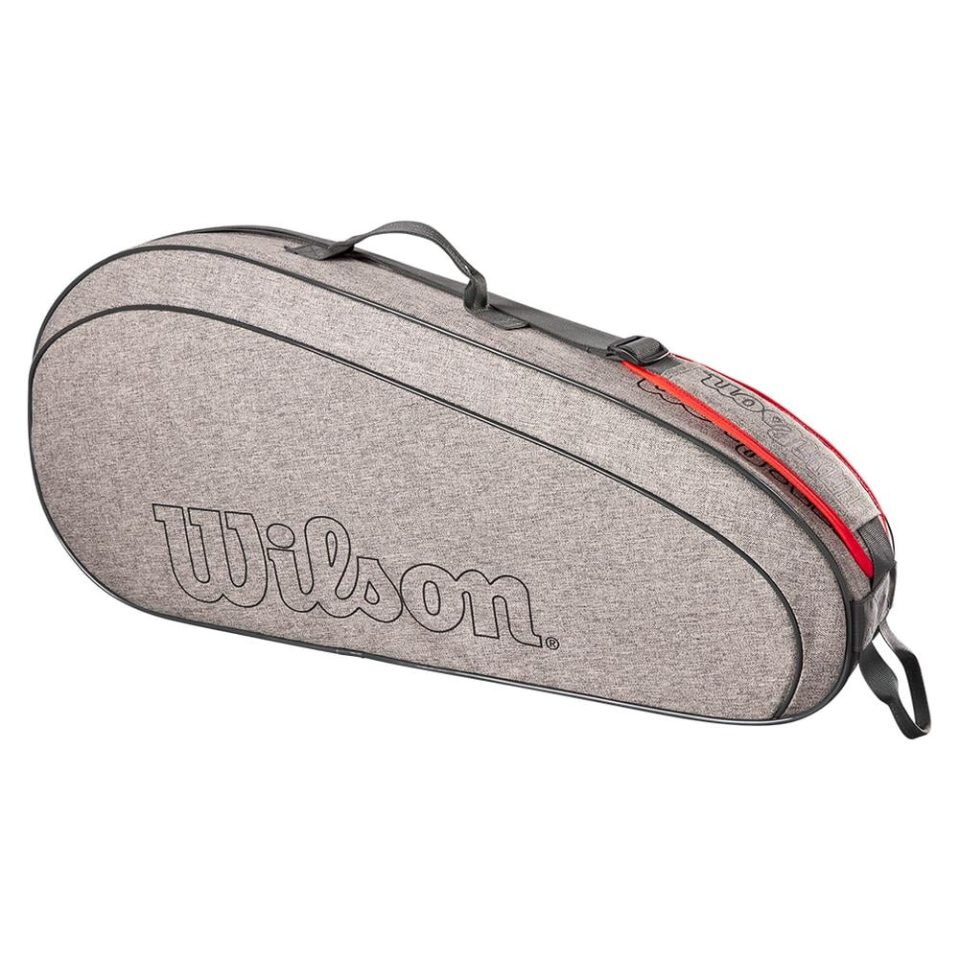 Core Value Wilson Team 3 Pack Tennis Racquet Bag Heather Grey ( 1 Xsmall )