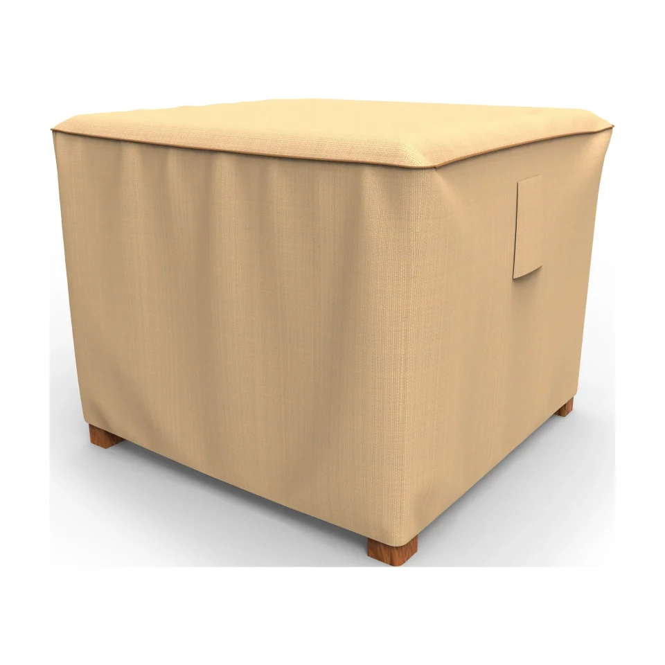 Storage Budge Small Tan Patio Table/Ottoman Cover, StormBlock? Savanna