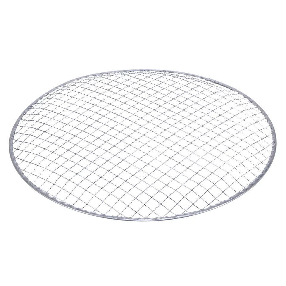 Ultimate Uxcell 2 Packs Round BBQ Grill Net 13x0.9 Galvanized Iron Barbecue Mesh Mat for Baking Charcoal Grilling Roasting