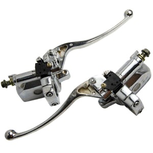 Best-Selling 1″ Brake & Clutch Master Cylinder Left Right For Honda Yamaha Suzuki Kawasaki
