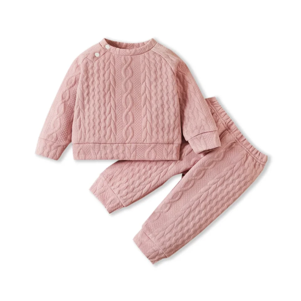 Storage Best-Selling PatPat 2pcs Unisex Baby Boy Girl Cotton Crewneck Top and Pants Winter Outfit Set,Toddler Long Sleeve Imitation Knitting Sweater Blouse Pullover Sweatshirt Elastic Pants Warm Clothes Set,0-3T