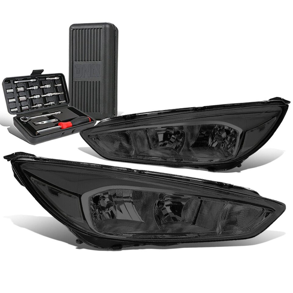 Top-Rated Popular 2015-2018 d Focus Gen3 Pair Smoked/Clear Signal Headlight Lamps+Tool Box