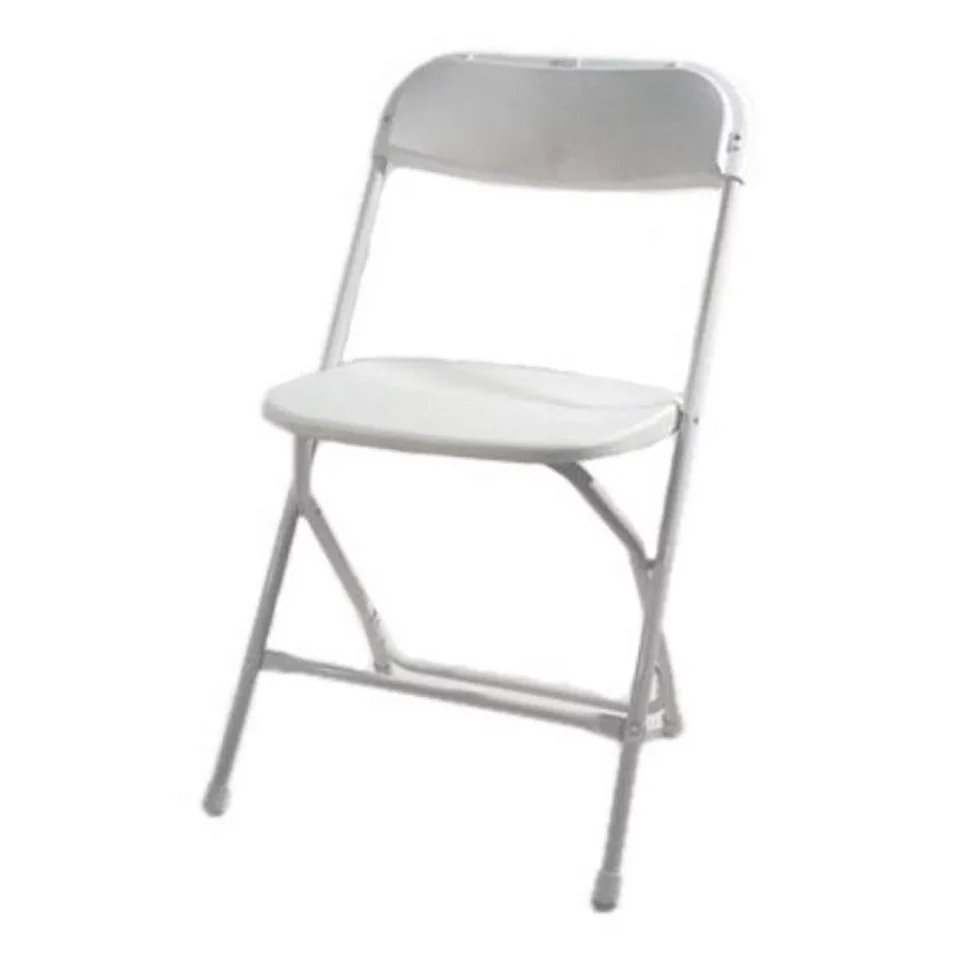 Office MP101-WHITE Poly Performance Folding Chair White - 500 lbs