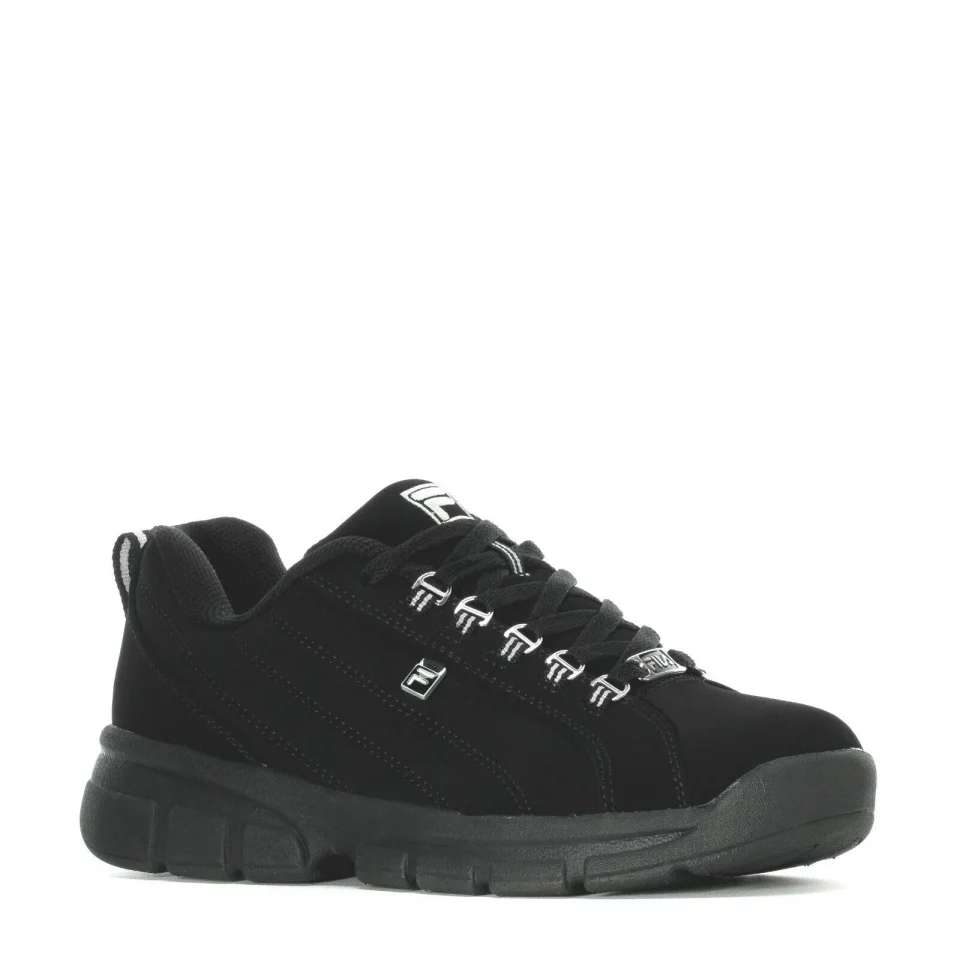 Popular FILA EXCHANGE 2K10 LEATHER TRAINERS SPORT SNEAKERS MEN SHOES BLACK SIZE 8.5 NEW