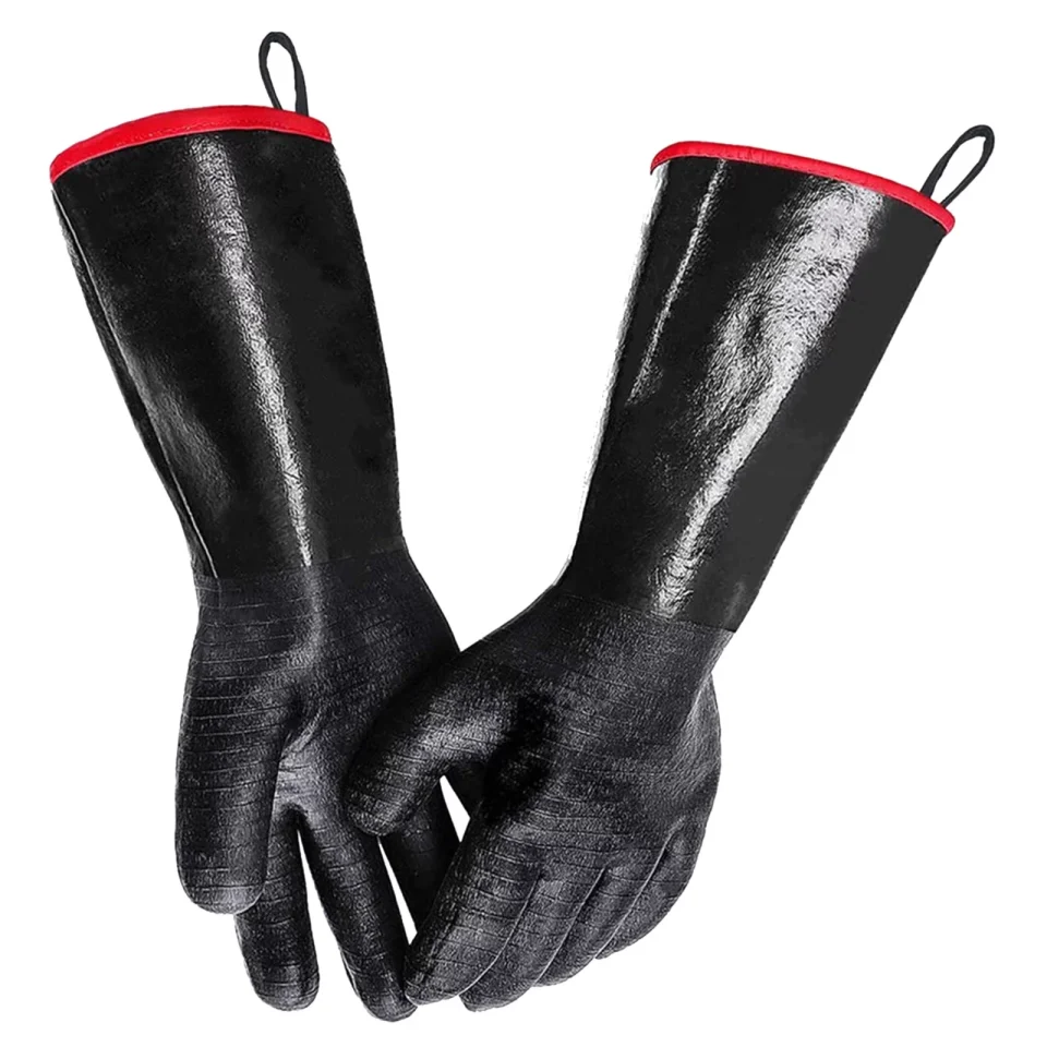 Ultimate Durable WOXINDA BBQ Gloves 14 Inches for Handling Heat Food Right on Your Fryer 1PC