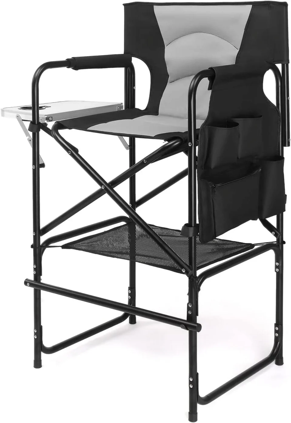Dining Cooking xrboomlife 30inch Directors Camping Chair Folding with Portable Makeup Height Aluminum Frame 300 lbs Capacity