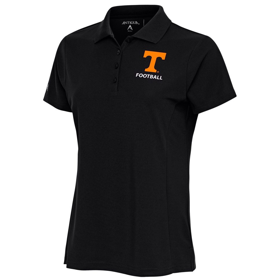 Essential Top-Rated Women's Antigua Black Tennessee Volunteers Football Legacy Pique Polo