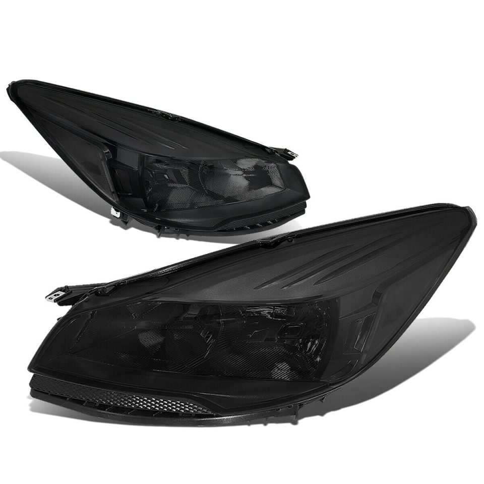 Thickened 2013-2016 d Escape SUV Pair Smoked Housing Clear Side Headlight/Lamp Set