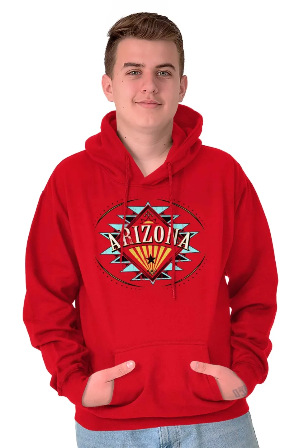 Core Travel Arizona AZ Southwestern State Flag Hoodie Sweatshirt Women Men Brisco Brands S