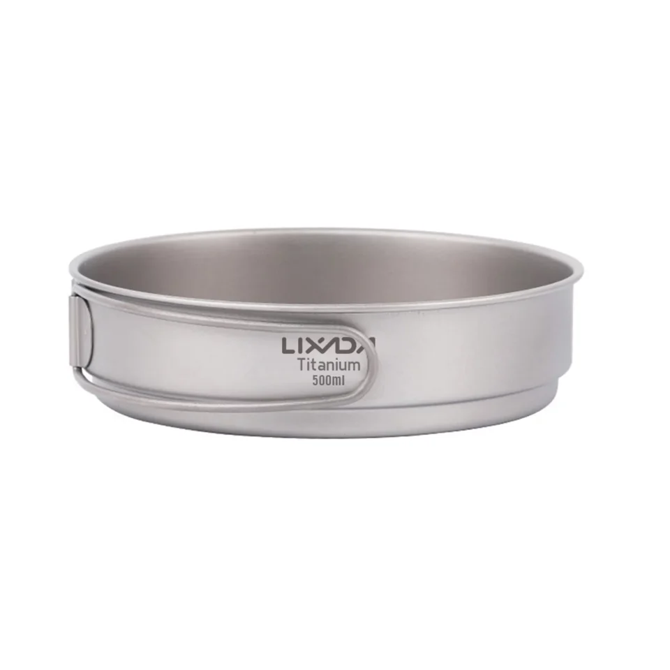 Gift-Ready Lixada Foldable Handle Frying Pan Ideal for Camping Hiking Backpacking